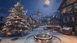 Medieval Christmas Market  Relax on this Winter Ambience Experience in Medieval Town at calm Night