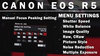 Canon EOS R5 Menu Settings | తెలుగులో | 8K video | 45MP | Wedding Photography |  N Reports Telugu