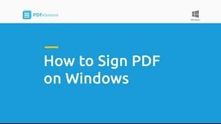 How to Sign PDF on Windows