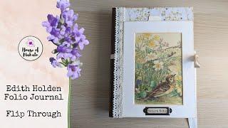 Edith Holden Folio Journal - The Flip Through ~ Edith Holden Junk Journals