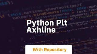 python plt axhline