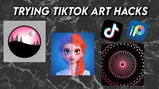 Trying Tiktok Art Hacks | on ibisPaint X