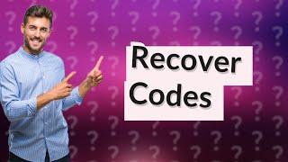 Can you recover deleted authenticator codes?