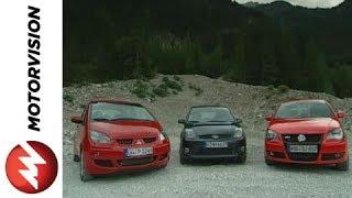 Ford Fiesta ST vs. Mitsubishi Colt CZT vs. Volkswagen Polo G