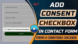 How to add terms and conditions checkbox in contact form 7 | Add a consent checkbox in contact form