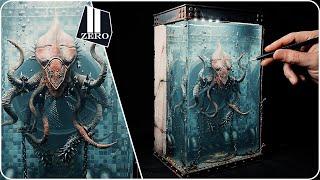 Diorama of Aliens trapped in water tank / Epoxy resin