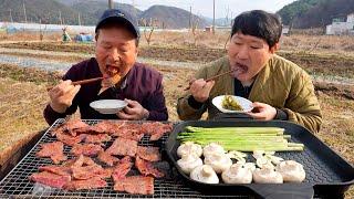 채끝살부터 삼각살까지~ 입에서 살살 녹는 최상급 숯불 한우구이 먹방(Hanwoo, Grilled Korean Beef) 요리&먹방!! - Mukbang eating show