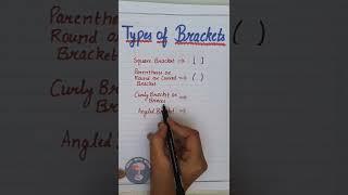 TYPES OF BRACKETS: IMPORTANT MATHS || MATH WITH NOOR #YOUTUBE #MATH #SHORTS #EDUCATION #MATHSKILLS