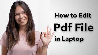 Edit PDF Like a Pro!  | How to Modify & Save PDF Files on Laptop 