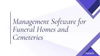 Management Software for Funeral Homes and Cemeteries | Funeral Home Software | Continental Computers