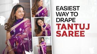 How to wear a Tantuj saree | Dolly Jain saree draping styles