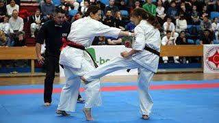 Emma Markwell vs Alina Polishchuk / Эмма Марквелл vs Алина Полищук. Kyokushin Profi 2019