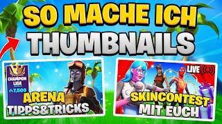 SO MACHST du die *BESTEN* FORTNITE THUMBNAILS (Youtube Thumbnail Tutorial)