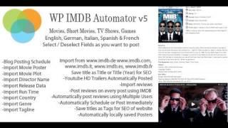 Preview WP IMDB Automator WordPress