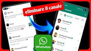 Come rimuovere il canale WhatsApp |  Nuovo processo (trucchi facili)