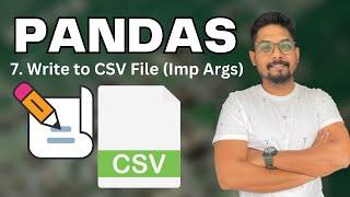 Pandas Write CSV File Python