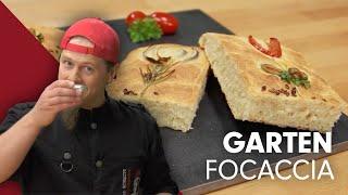 Der EYECATCHER auf jedem Grill-Buffet – Axels leckere Garten-Focaccia