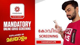 Fanshawe College - COVID Screening Explained In Malayalam