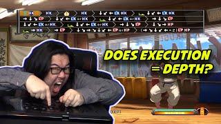 Does Difficult Execution Create Deeper Fighting Games?