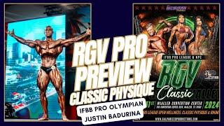 2024 RGV Pro Classic Physique Preview | IFBB Classic Olympian Justin Badurina