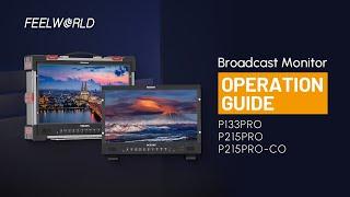 SEETEC P133PRO | P215PRO | P215PRO-CO Broadcast Monitor Operation Guide