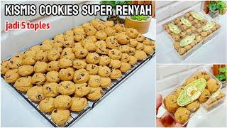 RESEP KISMIS COOKIES SUPER RENYAH‼️SAT SET CEPET JADI HASILNYA 5 TOPLEScocok untuk ide jualan