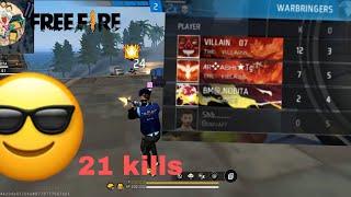 21 kills  in  cs rank  |VILLAIN 07 FF| #freefire#gameplay #free fire India