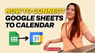 How to Connect Google Sheets to Google Calendar | Automate Calendar Scheduling