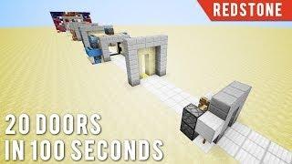 Minecraft: 20 Doors In 100 Seconds