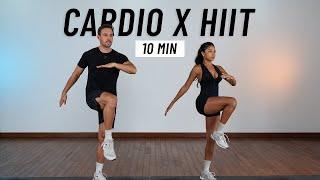 10 MIN CARDIO HIIT WORKOUT - ALL STANDING - Full Body, No Equipment, No Repeats