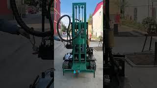 25 horsepower crawler diesel hydraulic well drilling rig, opening 8-35 cm, depth within 100 meters