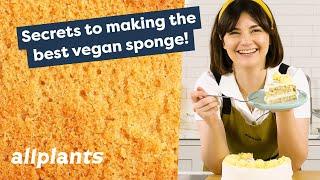 The EASIEST Vegan Sponge Recipe With Professional Pastry Chef | Baking Basics | allplants