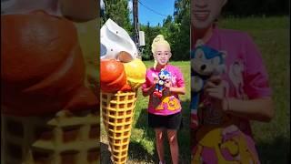 Barbie Girl VS Ice Cream Man VS Ice Cream #shorts #funny #barbie #icecream