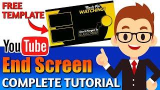 How To Add End Screen On YouTube Video (2022) | YouTube End Screen Kaise Lagaye? | Free Outro 