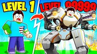 Upgrading WORLD'S STRONGEST MECHA in ROBLOX!