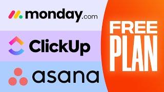 Monday.com vs ClickUp vs Asana (Free Plans) - The Best Comparison!
