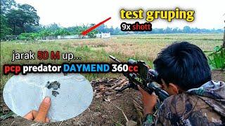 Tes akurasi senapan pcp bocap predator tactical 360cc#trending