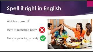 Test your English:  Spelling Verbs with -ing endings
