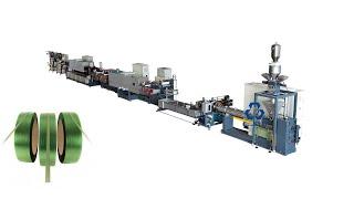 PP polypropylene strapping band roll belt packing strip making extrusion production machine line