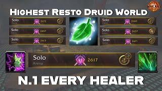 How I Got #1 On Every Healer! #1 Restoration Druid World | War Within 11.0.7 Solo Shuffle