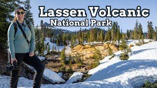 Exploring Lassen Volcanic National Park In Spring: Snow, Sulfur, And Stunning Views! NP 15/65