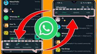 So entfernen Sie die untere Navigationsleiste von WhatsApp | Navigationsleiste in WhatsApp ändern