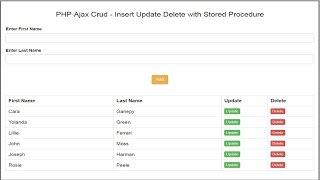 PHP Ajax Crud - Insert Update Delete with Stored Procedure 4