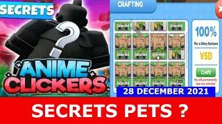 Trying to Get the Secret Pets[SECRETS] ALL CODES! Anime Clicker Simulator ROBLOX | December 28, 2021