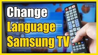 How to Change Language on Old Samsung TV back to ENGLISH, Spanish or French