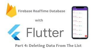 Firebase Database with Flutter Delete Data in List | Making a Contacts List App in Flutter Part 3