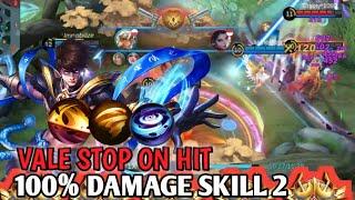 VALE STOP ON HIT || DAMAGE SKILL 2 || BEST BUILD VALE 2022