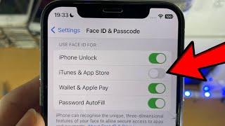 ANY iPhone How To Turn ON Face ID for AppStore & iTunes Store!