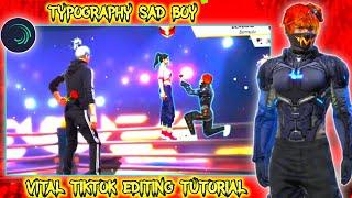 PRESET ALIGHT MOTION FF | TYPOGRAPHY SAD BOY VIRAL TIKTOK EDITING TUTORIAL | SADSCARM YT