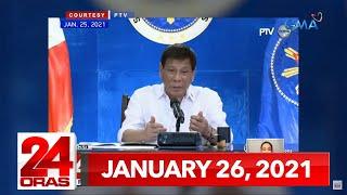 24 Oras Express: January 26, 2021 [HD]